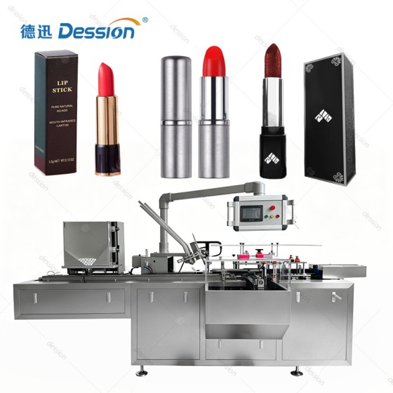 Modular Lipstick Cartoner with Integrated Coding and Leaflet Insertion